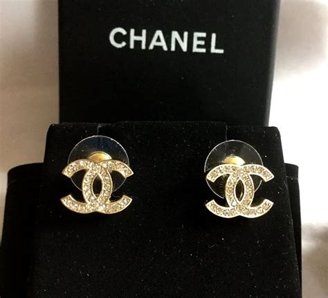 black and gold coco chanel earrings|Coco Chanel earrings real.